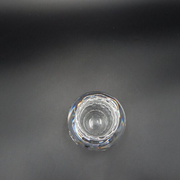 Orrefors Crystal Sphere Thumbprint Tealight Candle Holder Germany - Picture 6 of 9